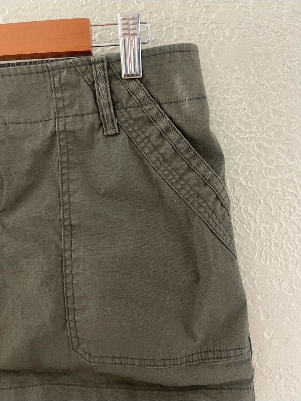 Y2K wild‎ fable Olive Green Cargo Mini Skirt Medium - Picture 2 of 7
